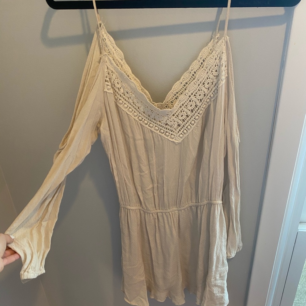 Cream ecote romper slightly used